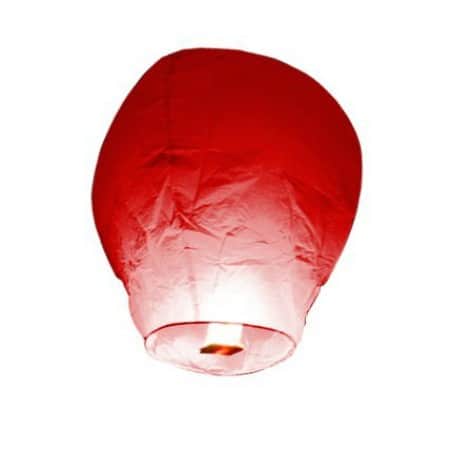 Lanterne volante rouge x 1