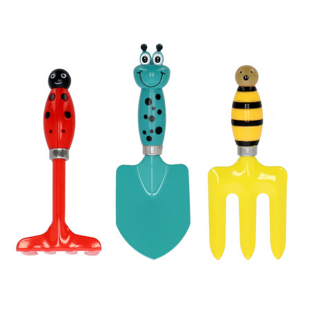 Set de 3 outils enfants motifs insectes