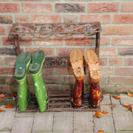 Porte bottes de jardin en métal