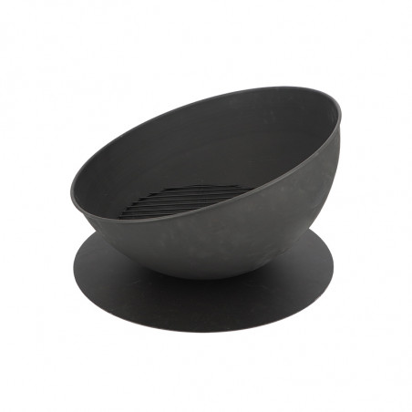 Braséro incliné sur disque Noir