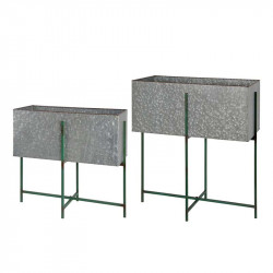 Lot de 2 jardinières sur pieds vintage L