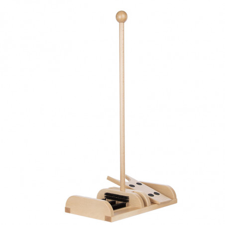 Brosse en bois avec tire-bottes int ext