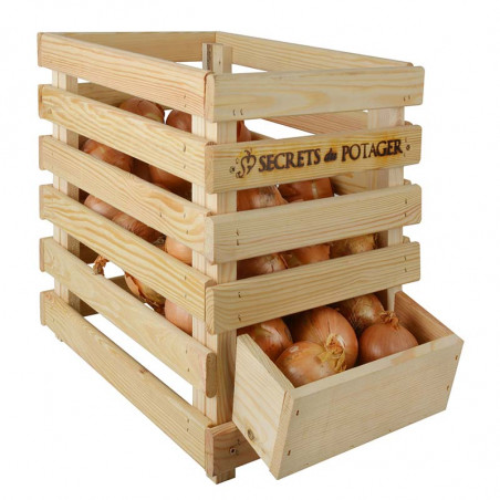 Caisse oignons stockage pommes de terre