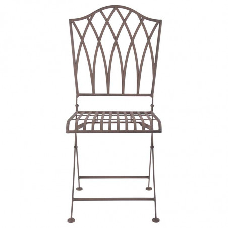 Chaise de jardin pliable en métal
