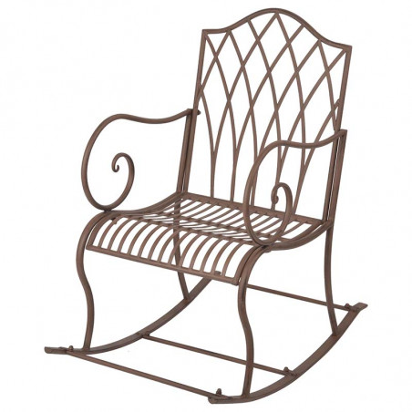 Chaise de jardin Rockingchair en métal
