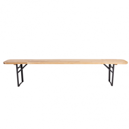 Banc table de jardin brasserie en bois 220cm