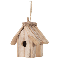 Nichoir en forme de petite maisonnette