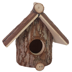 Nichoir d'extérieur en bois pour oiseau
