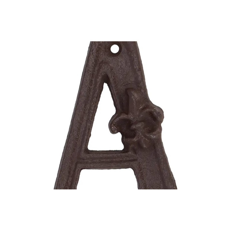 Lettre de maison A en fonte