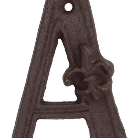 Lettre de maison A en fonte