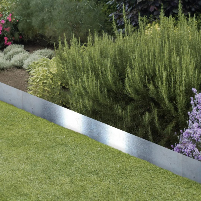 Bordure jardin acier galvanisé 105x22cm