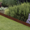 Bordure jardin acier rouillé 105x22cm