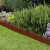 Bordure pelouse flexible acier rouillé 480x20cm