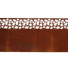 Bordure pelouse flexible acier rouillé 480x20cm