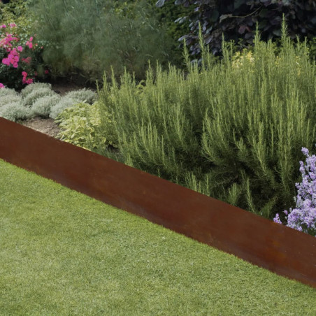 Bordure pelouse acier corten 105x35cm