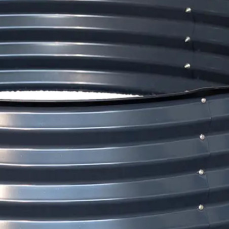 Carré potager métal anthracite 121x31cm