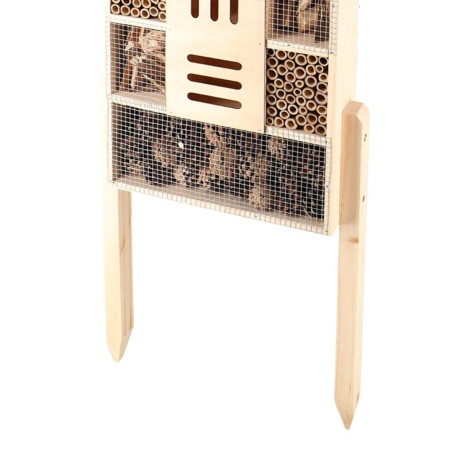 Hôtel à insectes sur pieds 37x11x86cm