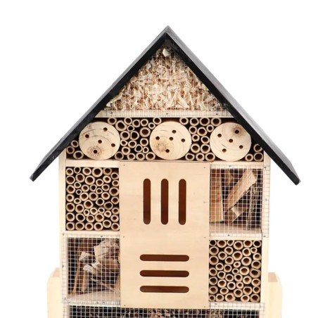Hôtel à insectes sur pieds 37x11x86cm
