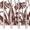 Déco paravent jardin métal Fleurs 138x170cm
