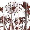 Déco paravent jardin métal Fleurs 138x170cm