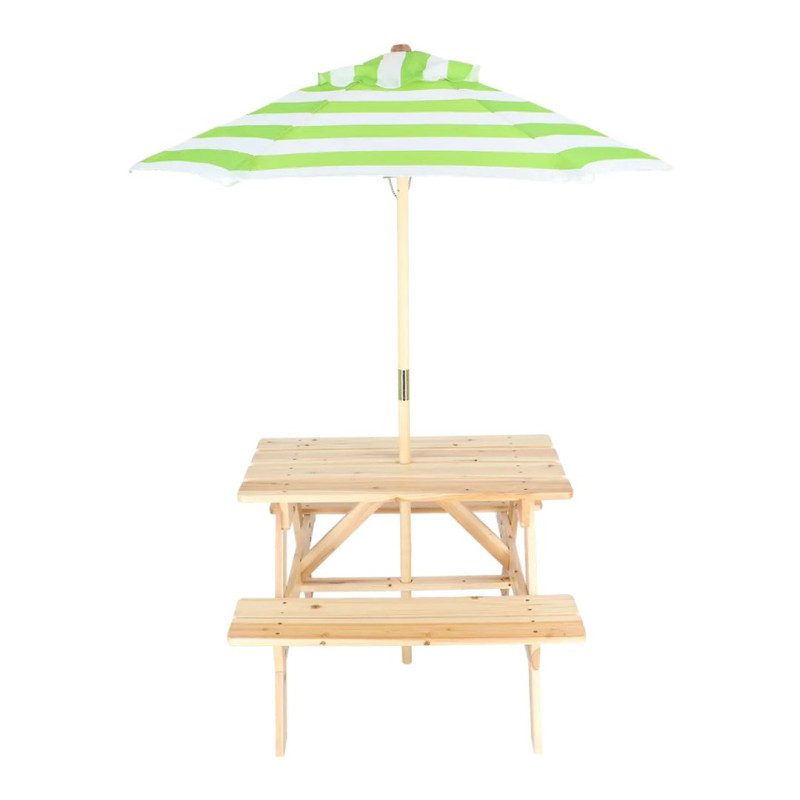 Table picnic enfant avec parasol