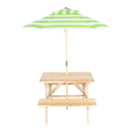 Table picnic enfant avec parasol