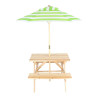 Table picnic enfant avec parasol