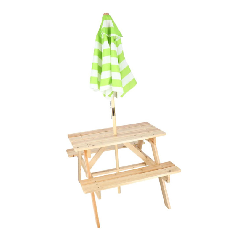 Table picnic enfant avec parasol