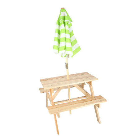 Table picnic enfant avec parasol