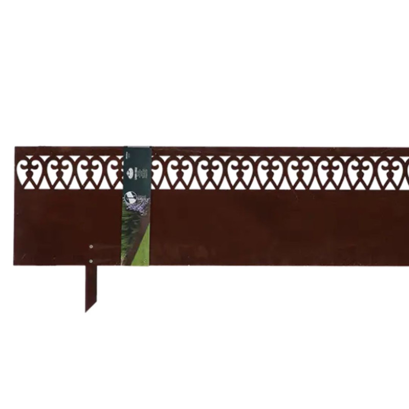 Bordure jardin acier motif Volute 105x35cm