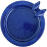 Bain oiseau sur pied Céramique bleu pétrole 41x47cm