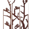 Déco paravent jardin métal Oiseaux 138x170cm