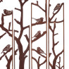 Déco paravent jardin métal Oiseaux 138x170cm