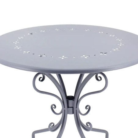 Table ronde jardin métal 70x71cm