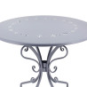 Table ronde jardin métal 70x71cm