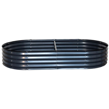 Jardinière de sol métal anthracite 182x91x31cm