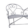 Banc des amoureux métal 114x77x87cm
