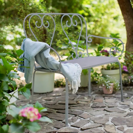 Banc de jardin métal 103x67x87cm