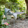 Banc de jardin métal 103x67x87cm