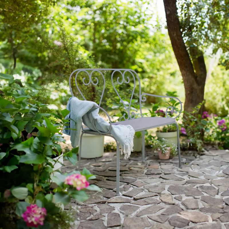 Banc de jardin métal 103x67x87cm