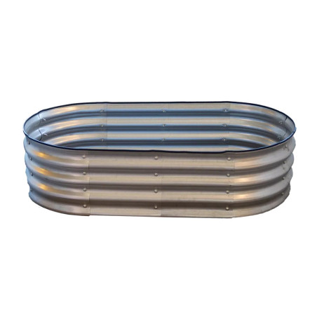 Jardinière de sol métal anthracite 121x61x31cm