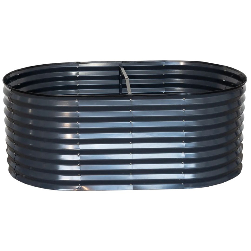 Carré potager métal anthracite 153x92x59cm