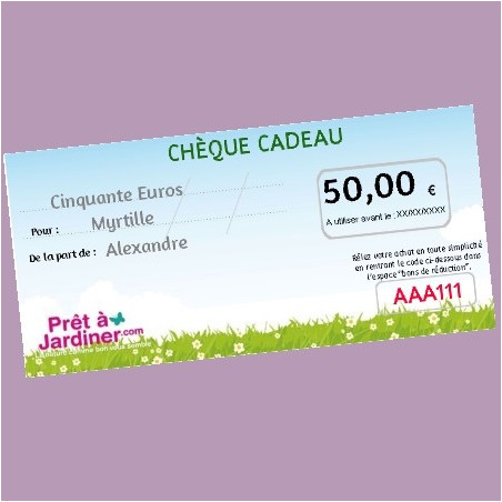 Chèque Cadeau Nature 50€