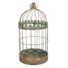 Lot de 2 cages oiseau déco Métal vieilli