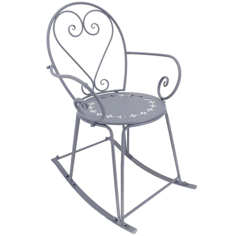 Chaise à bascule en fer rocking chair