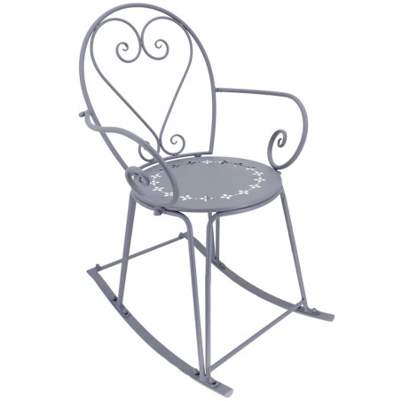 Chaise à bascule en fer rocking chair