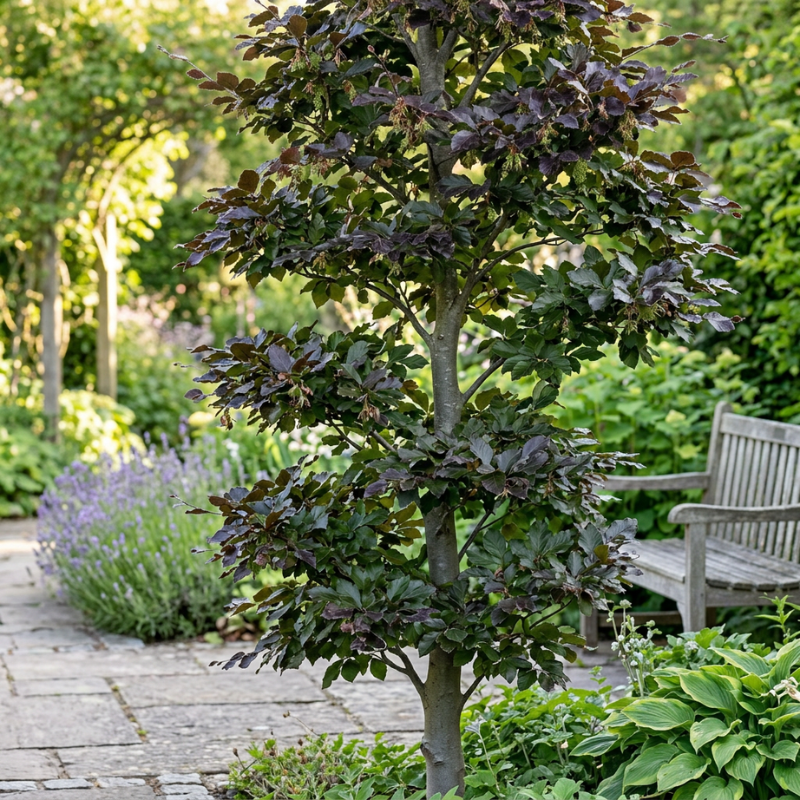 Hêtre pourpre 60/60cm Pot 2L - Fagus sylvatica Atropunicea