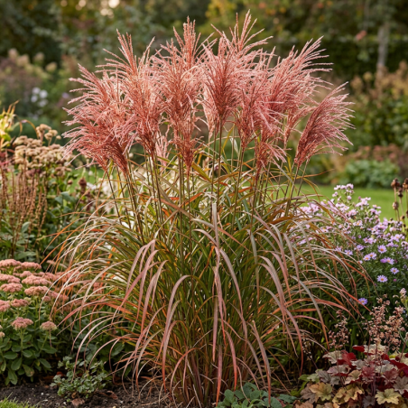 Roseau de Chine sinensis Red Chief 100cm Pot 3L - Miscanthus sinensis Red Chief
