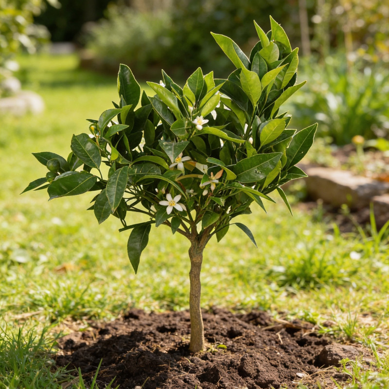 Oranger doux - Citrus sinensis mini tige en pot de 22cm