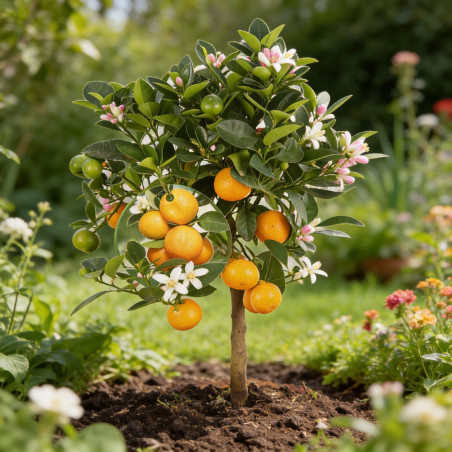 Oranger calamondin - Citrus mitis Calamondin mini tige 40/50 cm Pot 19cm